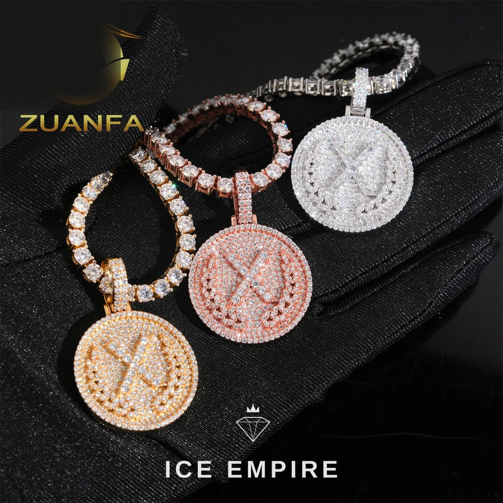 Iced Out Rose Gold Plated Pendant