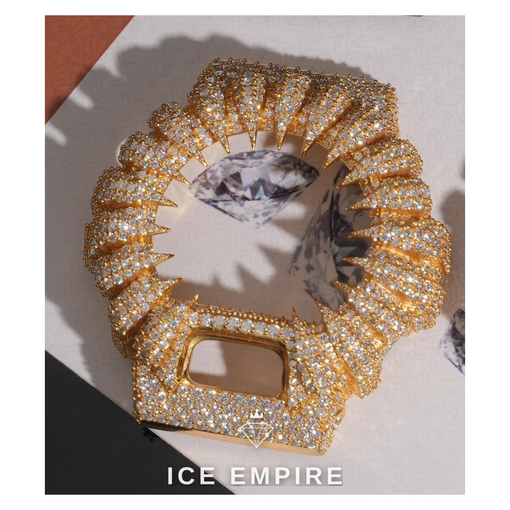 Iced Out 925 Silver Moissanite Watch