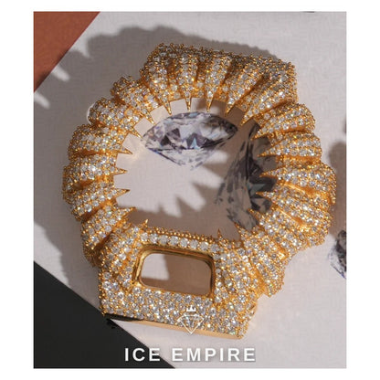 Iced Out 925 Silver Moissanite Watch