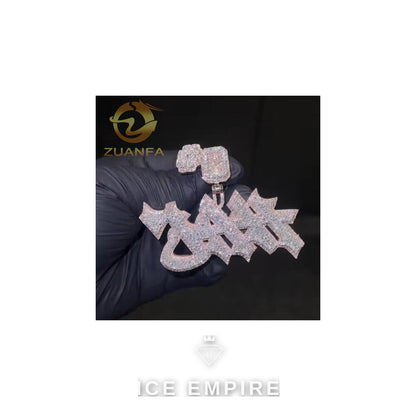 Iced Out Baguette Rose Gold Plated Cuban Chain