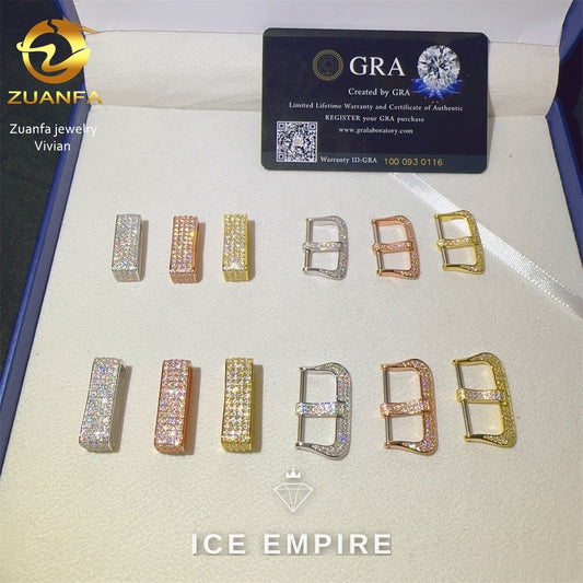 Iced Out 925 Silver Moissanite Watch