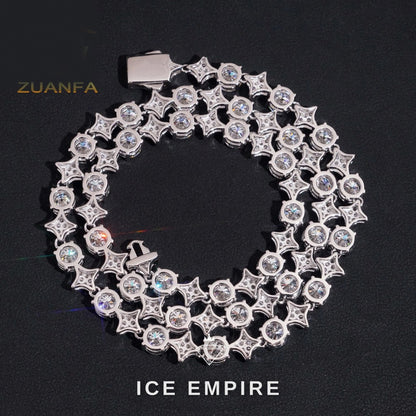 Iced Out Rose Gold Plated Moissanite Cuban Chain