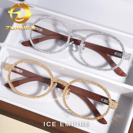 Iced Out 925 Silver Glasses