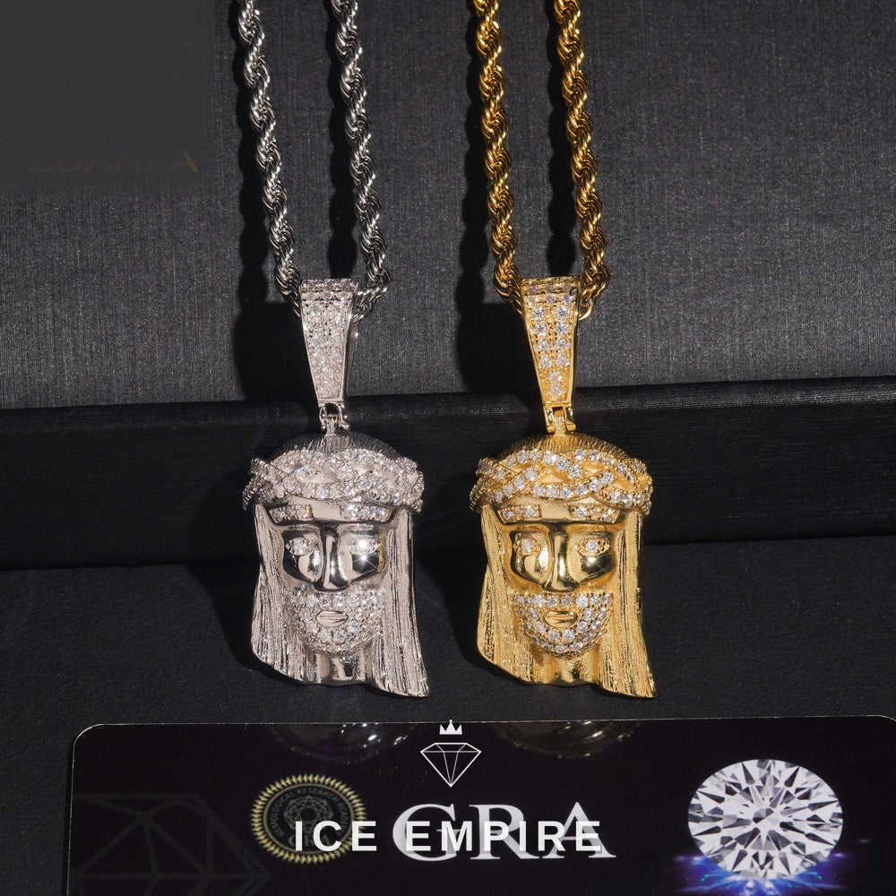 Iced Out 925 Silver Pendant
