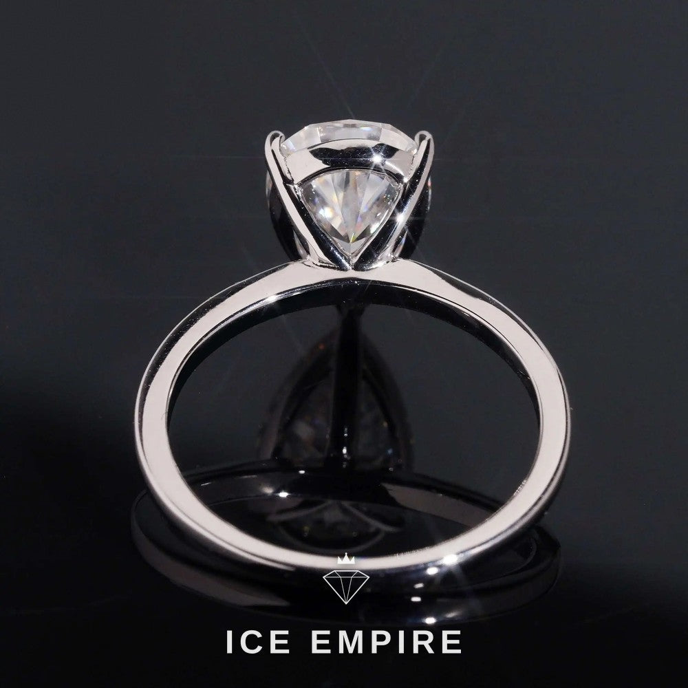 Iced Out Gold Plated Moissanite Wedding Band