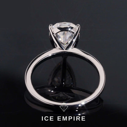 Iced Out Gold Plated Moissanite Wedding Band