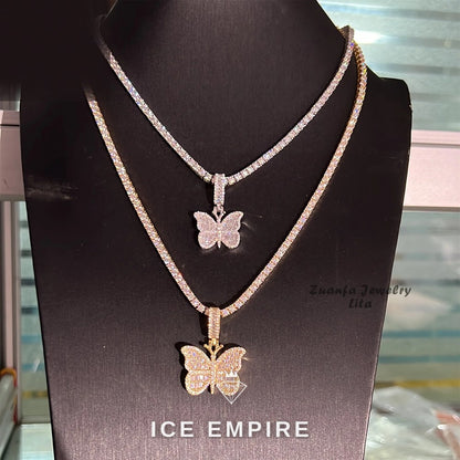 Iced Out 925 Silver Moissanite Pendant