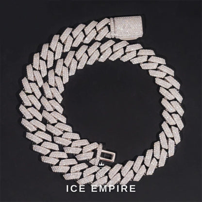 Iced Out Rose Gold Plated Moissanite Cuban Chain