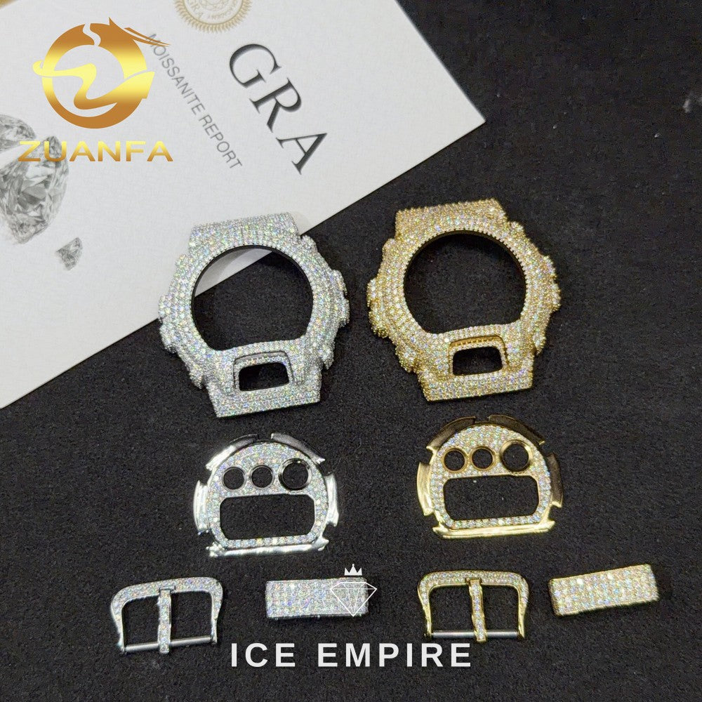 Iced Out 925 Silver Moissanite Watch