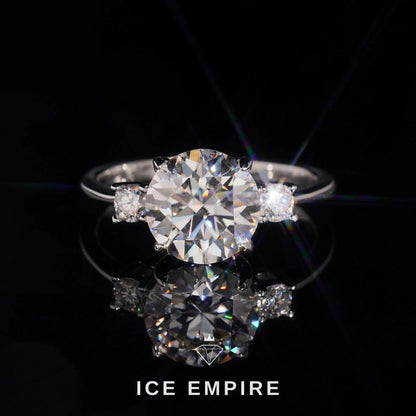 Iced Out Gold Plated Moissanite Wedding Band
