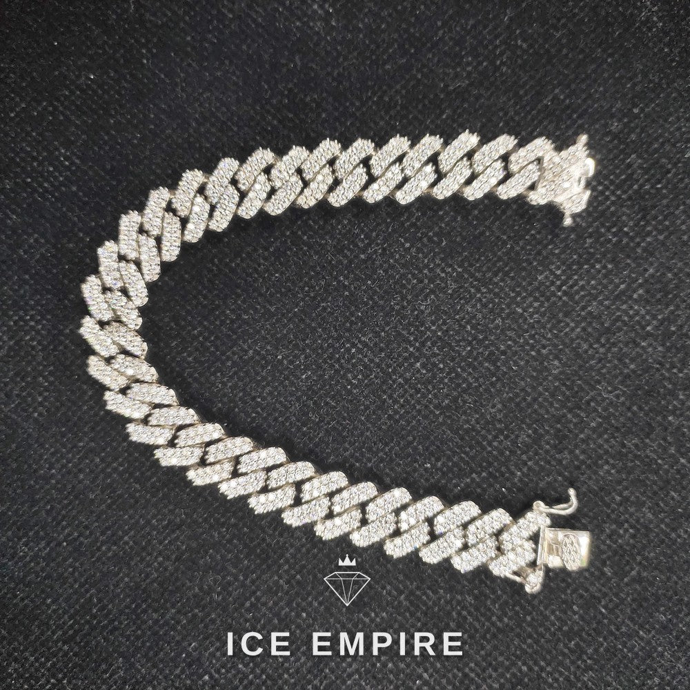 Iced Out 925 Silver Moissanite Bracelet