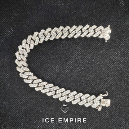 Iced Out 925 Silver Moissanite Bracelet
