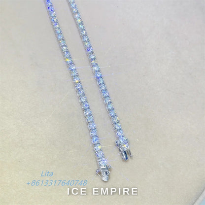 Iced Out Rose Gold Plated Moissanite Cuban Chain