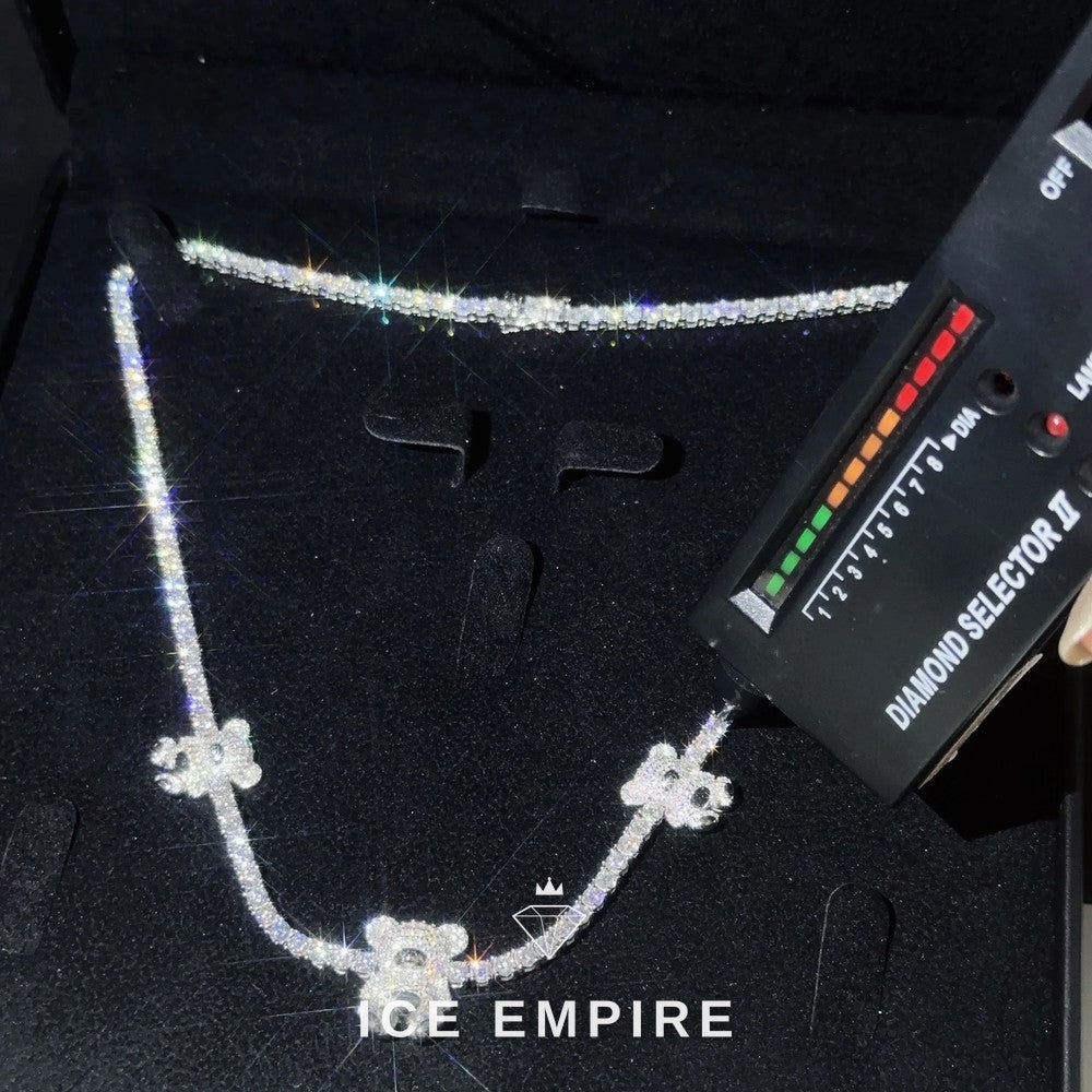 Iced Out Rose Gold Plated Moissanite Cuban Chain