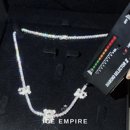 Iced Out Rose Gold Plated Moissanite Cuban Chain