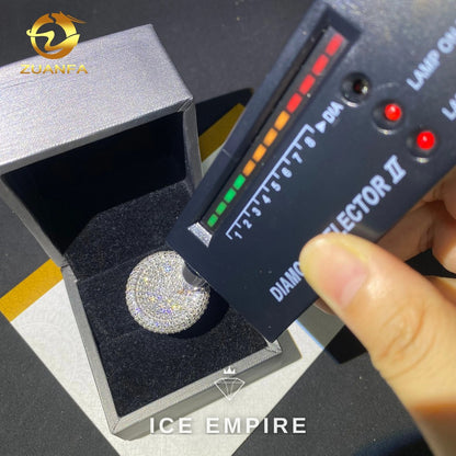 Iced Out Baguette 925 Silver Moissanite Ring