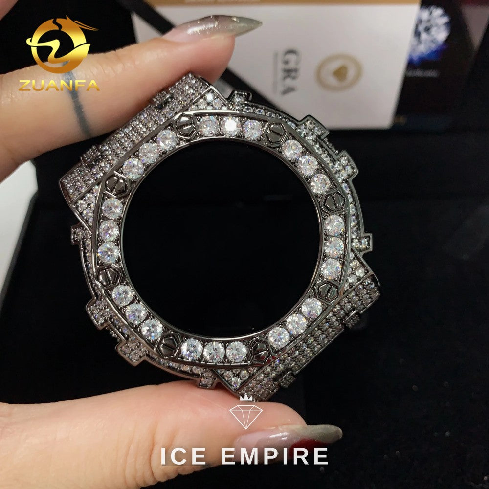 Iced Out 925 Silver Moissanite Watch