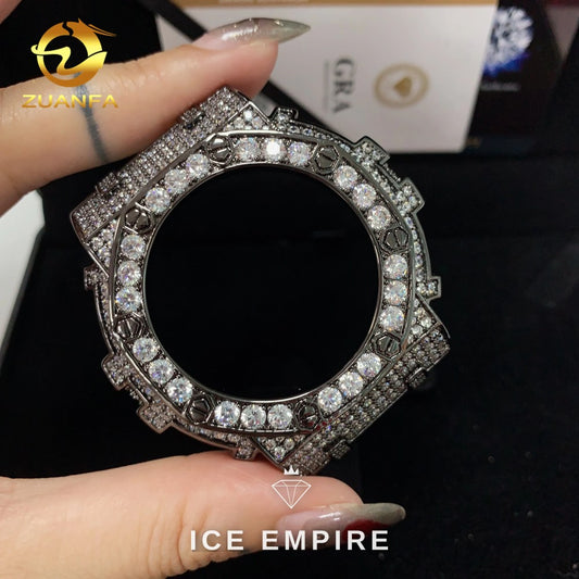 Iced Out 925 Silver Moissanite Watch