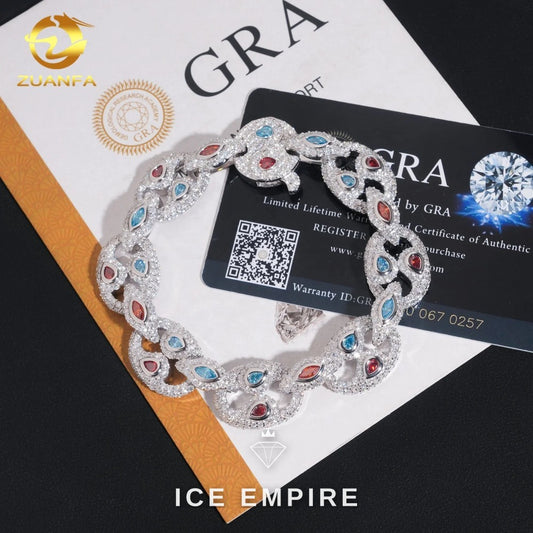 Iced Out 925 Silver Moissanite Bracelet