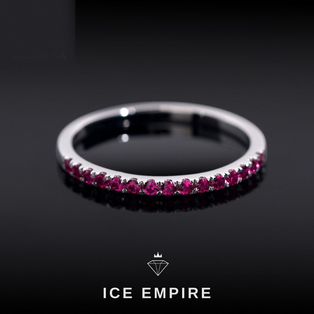 Iced Out 925 Silver Lab Grown Diamond Engagement Ring