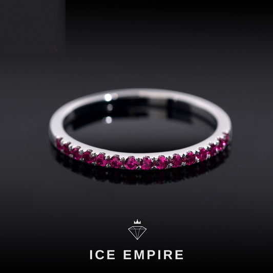 Iced Out 925 Silver Lab Grown Diamond Engagement Ring