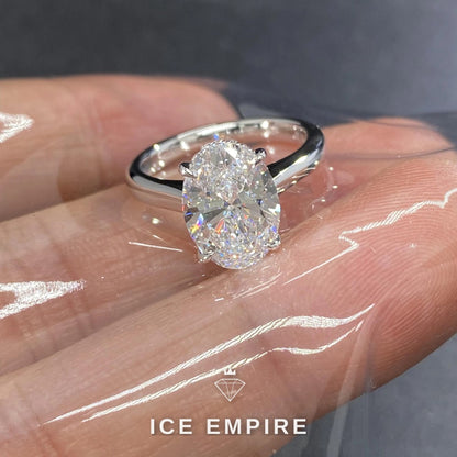 Iced Out Gold Plated Lab Grown Diamond Ring