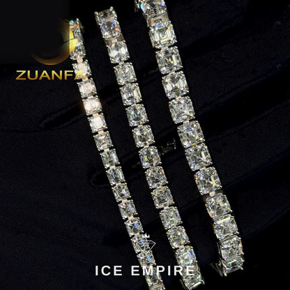 Iced Out 925 Silver Moissanite Tennis Bracelet