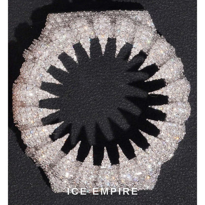 Iced Out 925 Silver Moissanite Watch