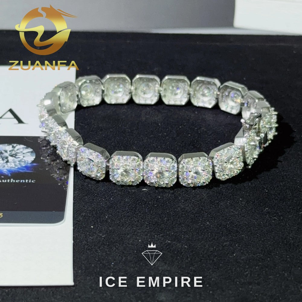 Iced Out Rose Gold Plated Moissanite Cuban Chain