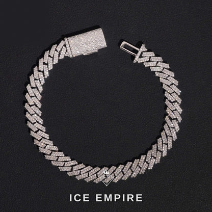 Iced Out Gold Plated Moissanite Cuban Chain