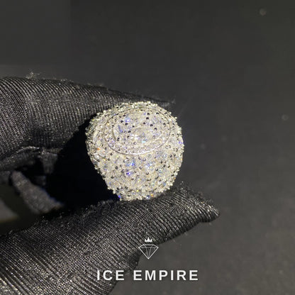 Iced Out Cross 925 Silver Moissanite Cuban Chain