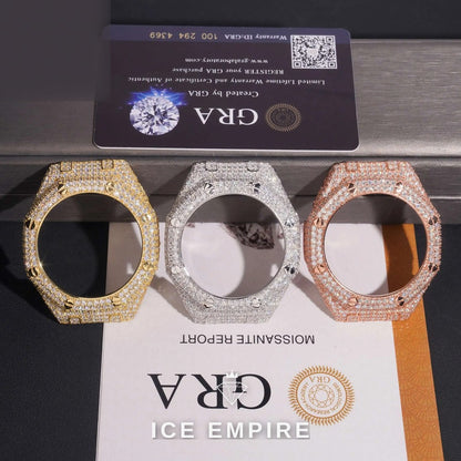 Iced Out Gold Plated Moissanite Watch