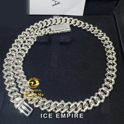 Iced Out Rose Gold Plated Moissanite Cuban Chain