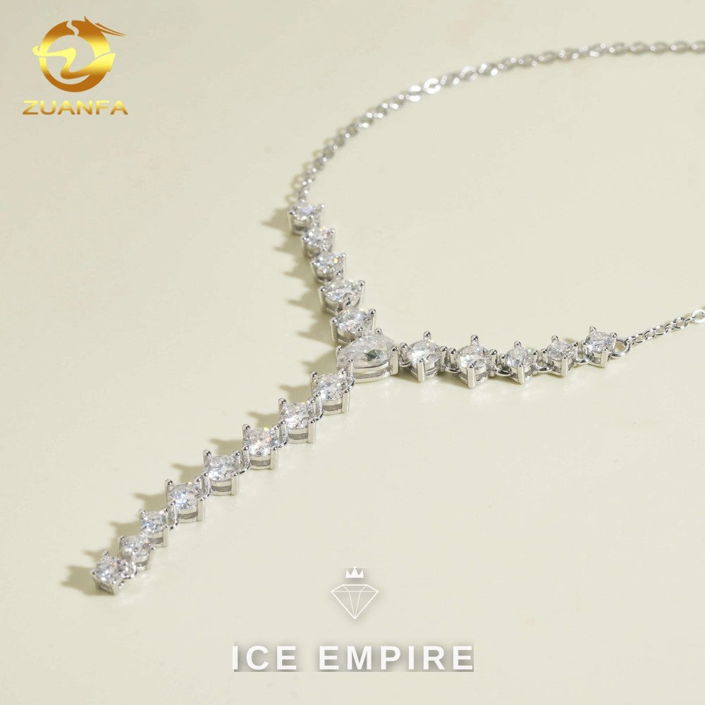 Iced Out Rose Gold Plated Moissanite Cuban Chain