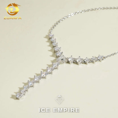 Iced Out Rose Gold Plated Moissanite Cuban Chain