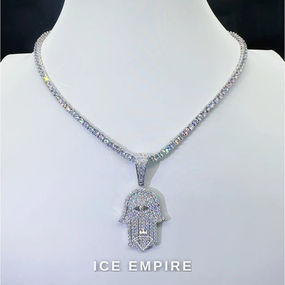 Iced Out 925 Silver Moissanite Pendant