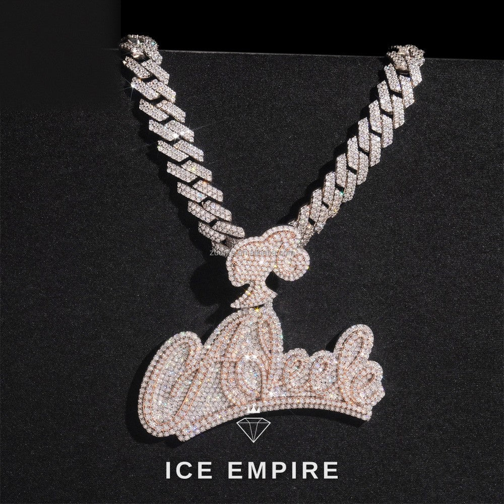 Iced Out 925 Silver Pendant
