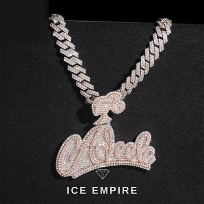 Iced Out 925 Silver Pendant