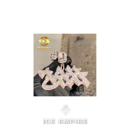 Iced Out Baguette Rose Gold Plated Cuban Chain
