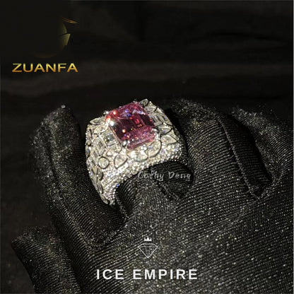 Iced Out 925 Silver Moissanite Cuban Chain