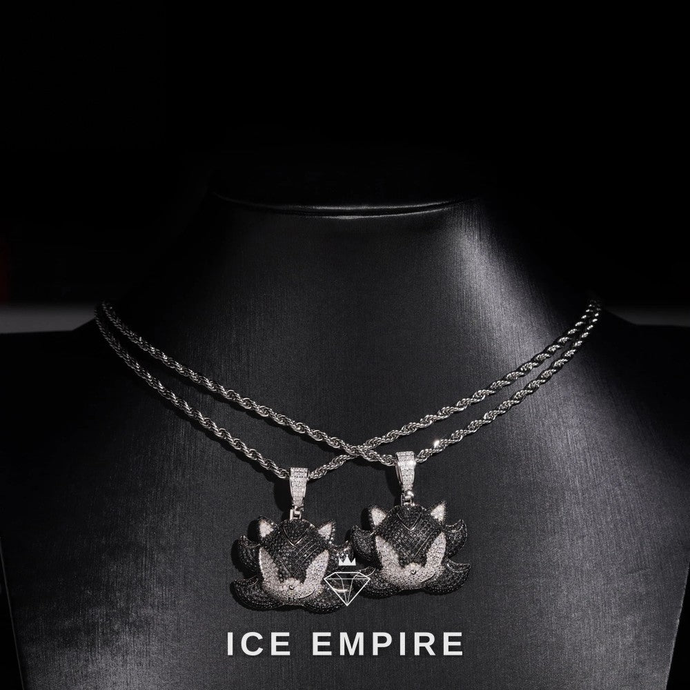 Iced Out Rose Gold Plated Moissanite Pendant