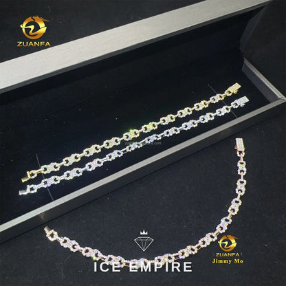 Iced Out 925 Silver Moissanite Bracelet