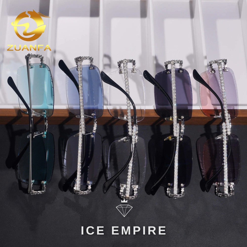 Iced Out 925 Silver Glasses