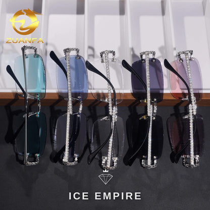 Iced Out 925 Silver Glasses