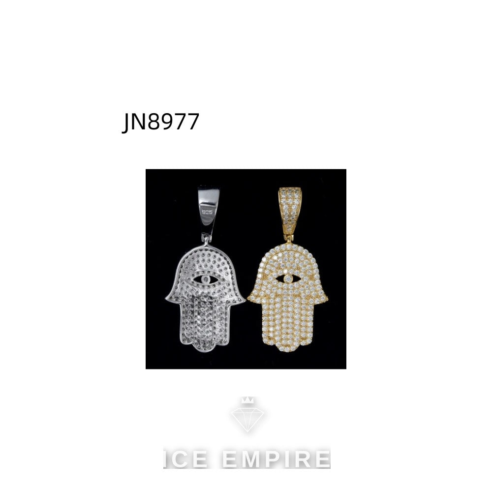 Iced Out Baguette Rose Gold Plated Pendant