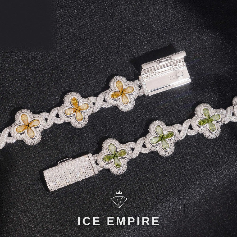 Iced Out Gold Plated Moissanite Cuban Chain