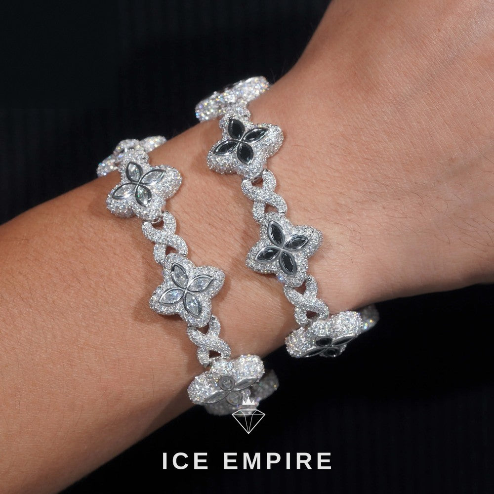 Iced Out Rose Gold Plated Moissanite Cuban Chain