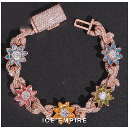 Iced Out 925 Silver Moissanite Cuban Chain