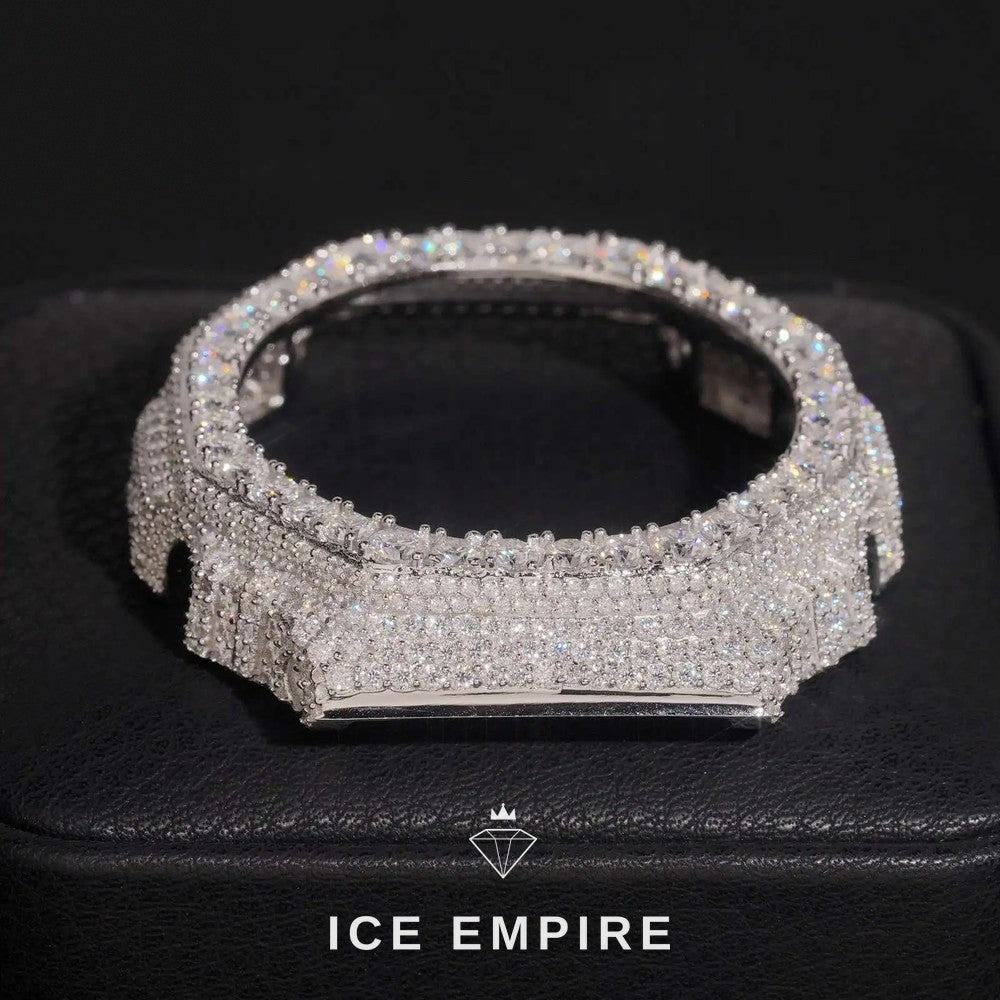 Iced Out Gold Plated Moissanite Watch