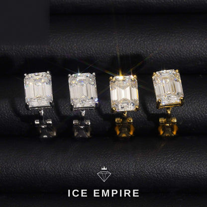 Iced Out Gold Plated Moissanite Earrings